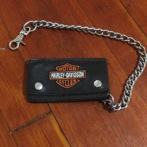 Harley-Davidson Embroidered Biker CHAIN Wallet
